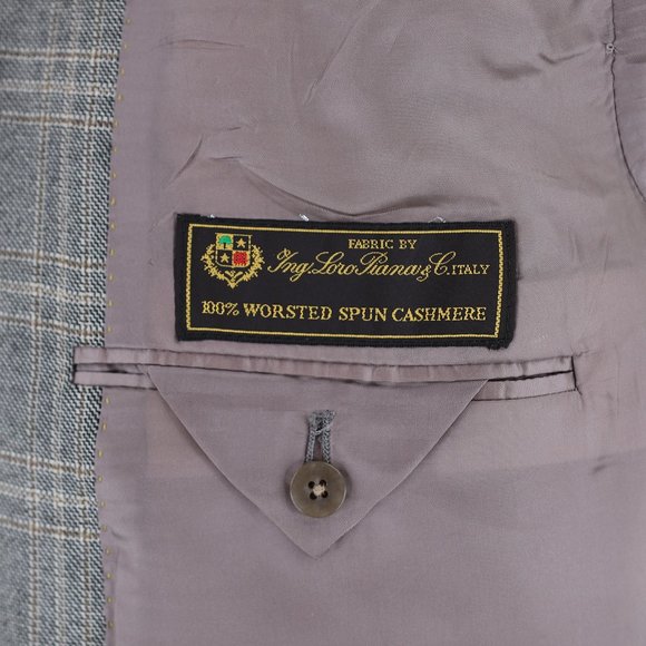 Hart Schaffner Marx Gold Trumpeter Loro Piana Worsted Cashmere Sport Coat - 44L - Picture 12 of 12